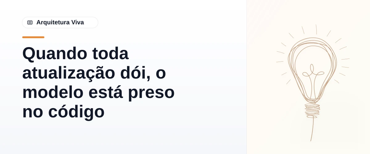 Quando toda atualização dói, o modelo está preso no código