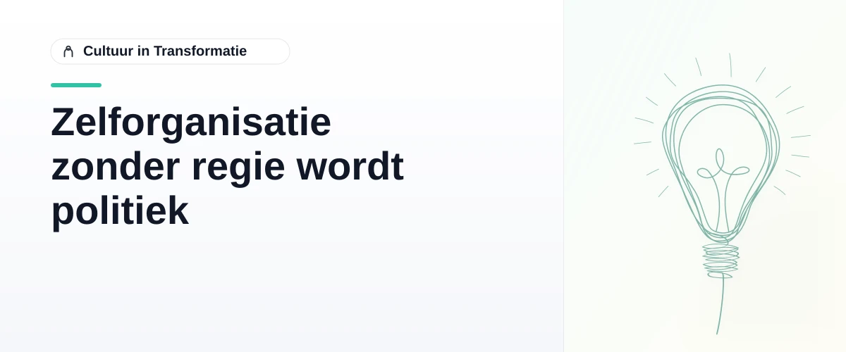 Zelforganisatie zonder regie wordt politiek